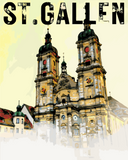Schweiz - St. Gallen Retro Vintage
