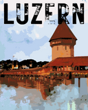 Schweiz - Luzern Retro Vintage