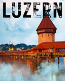Schweiz - Luzern Retro Vintage