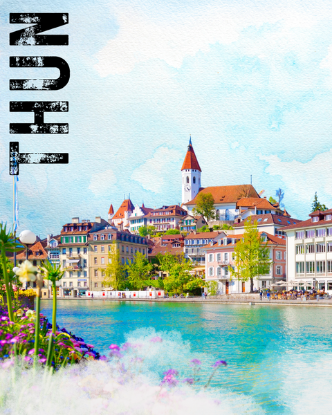 Schweiz - Thun Retro Vintage