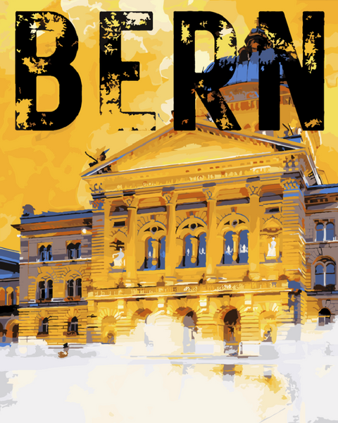 Schweiz - Bern Retro Vintage