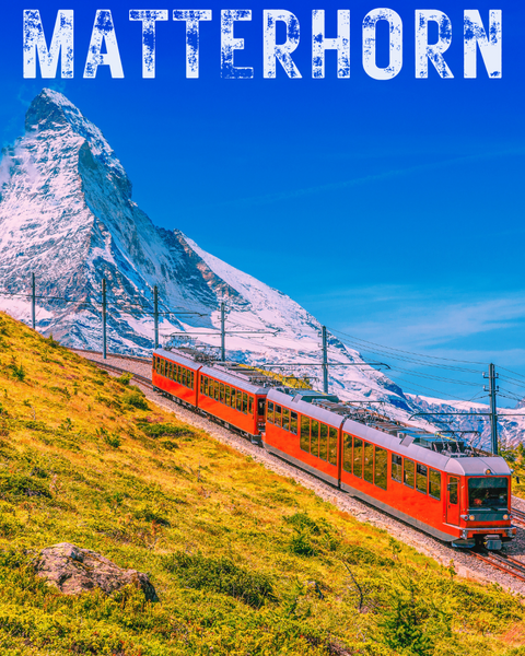 Schweiz - Matterhorn Retro Vintage