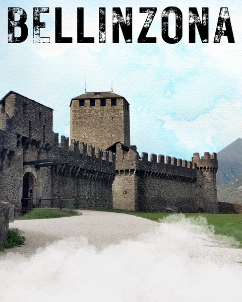 Schweiz - Bellinzona Retro Vintage