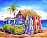 VW Bus Surf Shack